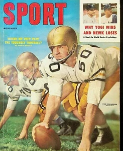 Sport Magazine November 1957 Yogi Berra Jackie Robinson Ted Lindsay - Picture 1 of 3