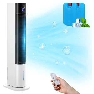 4in1 Turmventilator mit Fernbedienung,Wasserkühlung mobile Klimagerät Luftkühler - Bild 1 von 13