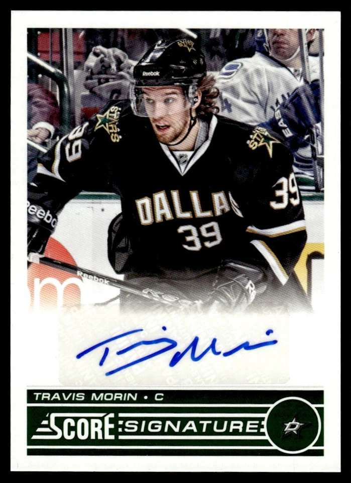 2013-14 Score Signatures Travis Morin Auto Dallas Stars #SS-TM - Image 1 of 2