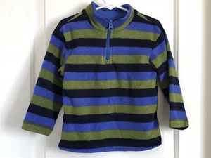 Hanna Andersson boys 90 3 multi color long sleeve half zip fleece - Picture 1 of 3