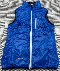 Ortovox SwissWool Inside Reversible Double Side Mens Vest Full Zip Blue Size S - Picture 1 of 13