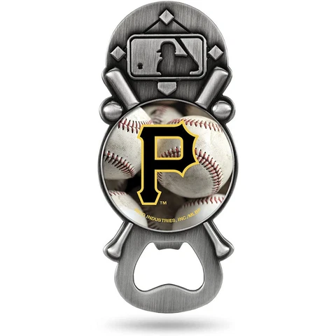 MLB Pittsburgh Pirates Party Starter Bottle Opener with Magnetic Back Cover