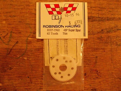 RRP-1962 48P Super Spur Thin 62T - AE ? Losi ? Traxxas ? Kyosho ? Tamiya ? HPI ? - Image 1 of 3