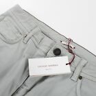 Pantalon décontracté coupe jean Luciano Barbera neuf avec étiquettes taille 52 ~34 US en gris