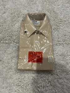 Camicia vintage anni 70 bianca S/S semi conica 16,5 Montgomery Ward collo pugnale nuova con etichetta - Foto 1 di 4