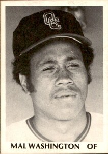 1975 Quad City Angels TCMA 24 Mal Washington - EX Los Angeles California CA Card