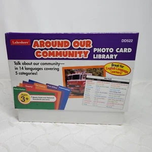 Lakeshore Around Our Community Photo Card Library DD522 English Language Learnin - Picture 1 of 5