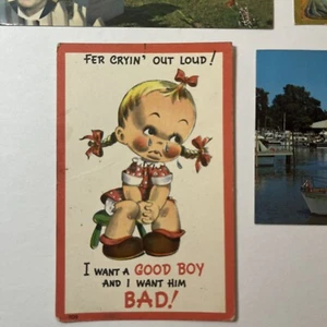 Lote de 4 postales eclécticas de colección SIN PUBLICAR en blanco JFK San Valentín Marina Navidad - Imagen 1 de 14