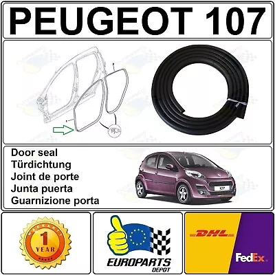 Peugeot 107 Berline 5 Portes Joint De Porte Caoutchouc Avant Ou ArriÈre 9025al • 36€