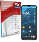 atFoliX 3x Screen Protection Film for Alcatel 3L 2021 Screen Protector clear