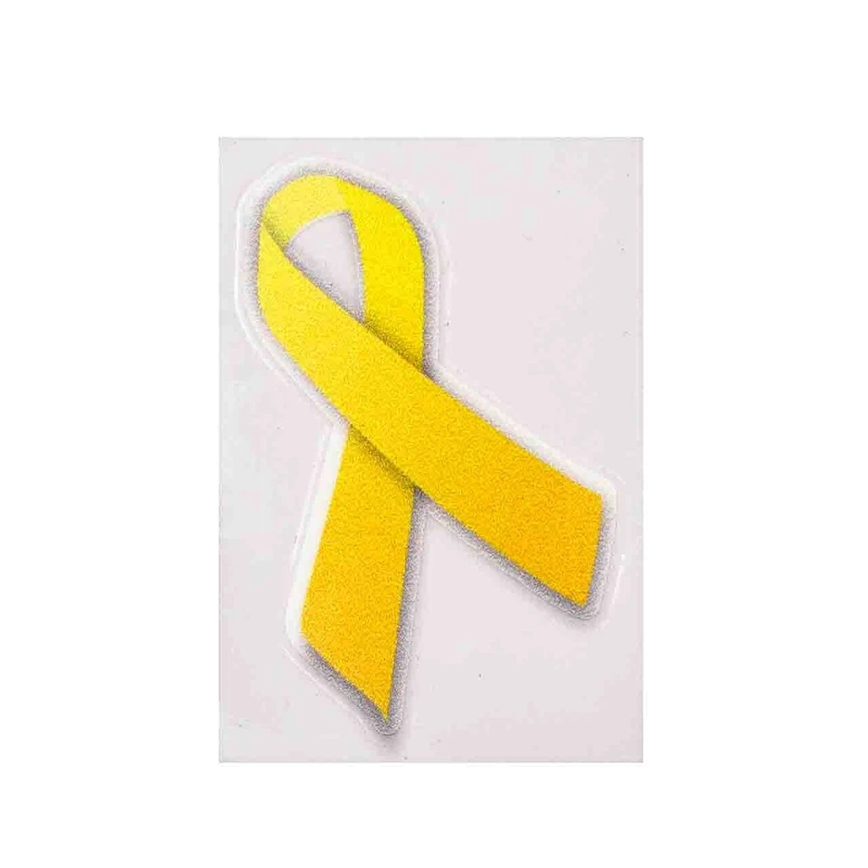 Café Viereck ® Bundeswehr Gelbe Schleife Aufkleber – 3,5 cm x 5,3 cm