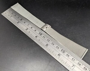 New Old Stock - Milus - 20 mm Stainless Steel Wristwatch Band - Picture 1 of 6