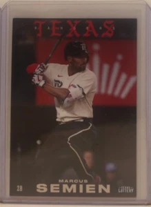 2023 TEXAS LOTTERY TEXAS RANGERS TEXAS CONNECT - SET BREAK 2B TARJETA MARCUS SEMIEN - Imagen 1 de 2