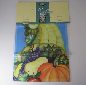 Toland Art Flag: Cornucopia Garden Size 11 1/8" x 14 1/2" - Sealed - Picture 1 of 6