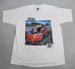Vtg 90s Ingersoll-Rand Thunder Gun Racing T-Shirt Mens XL White - Picture 1 of 8