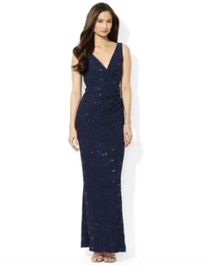 ENVÍO GRATUITO - Vestido de ropa conectada talla 6 azul agua profundo, cuello en V, ranura para la rodilla - Imagen 1 de 5