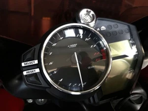 For YAMAHA YZF-R1 RN22  Chrome Cluster Gauge Dashboard Rings Speedo Trim 2pcs - Picture 1 of 7