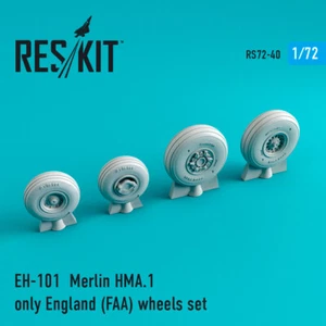 ResKit 1/72 RS72-0040 EH-101 Merlin HMA.1 British FAA wheels set  - Picture 1 of 1