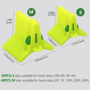 Treble Hooks Covers Fishing Hooks Protector Treble Hook Safety Cap Hook Green - Picture 1 of 8