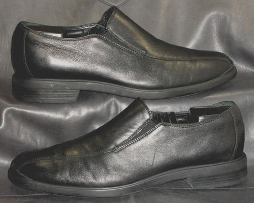 NIKE Scarpe mocassino Cole Haan uomo nero pelle liscia slip on punta bicicletta taglia 9 1 2M