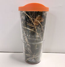 Tervis Realtree Camo 24 oz Tumbler Camouflage Cup w/ Orange Lid - USA MADE -READ