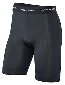 Cannondale Men's Cycling Short Liner w/Chamois Underwear Breathable Black NEW!
