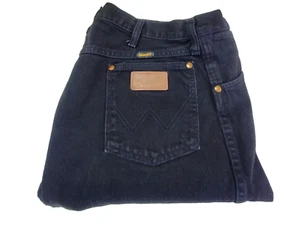 Vtg Wrangler 13MWZWK Cowboy Cut Original Fit Men's Jeans Black 36x36 USA Made - Picture 1 of 23