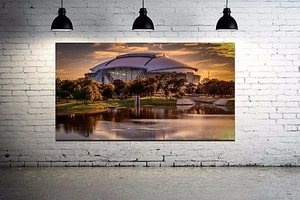 Dallas Cowboys Stadium Canvas Print 36 x 24 AT&T  Stadium Panoramic Effect - Picture 1 of 3
