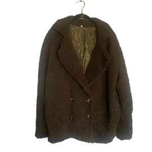 Teddy Bear Jacket-Sherpa Style Jacket-Hunter Green-Size Large - Picture 1 of 8
