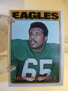 1972 Topps Football Card   #73 Henry Allison RC  (86024) - Picture 1 of 2