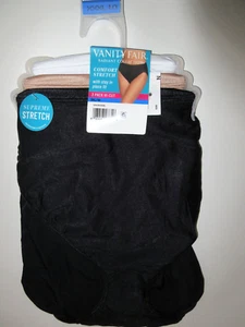 Vanity Fair Radiant~ HI-CUT Underwear Panties 3-pairs Nylon 13112 women ~ 3XL/10 - Picture 1 of 3