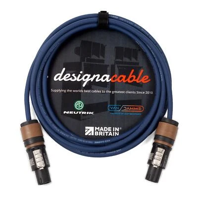 Van Damme Blue Speakon zu Speakon Lautsprecherkabel Kabel. 2 polig Neutrik NL2FX