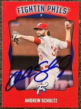 Andrew Schultz Signed IP 2023 Reading Phils Update Card Philadelphia Phillies!