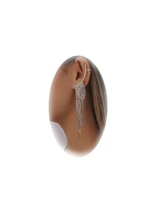 1 Pair Zircon Butterfly Earrings For Women Rhinestone Non Pierced Ear Crawler Cl - Picture 1 of 6