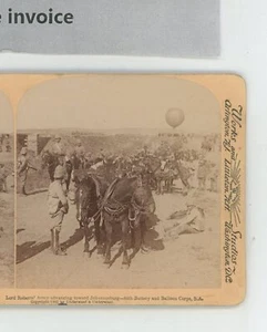 Lord Roberts Ejército Avanzando Johannesburgo Guerra Bóer Underwood Stereoview - Imagen 1 de 2
