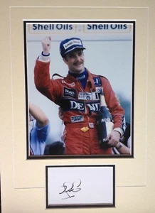 NIGEL MANSELL - GREAT BRITISH RACING DRIVER - EXCELLENT SIGNED PHOTO DISPLAY - Picture 1 of 1