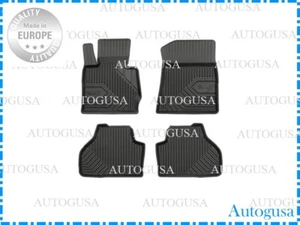 NEW LHD BLACK RUBBER FLOOR MATS CAR LINERS ALL WEATHER FOR BMW F25 X3 2011-2017 - Picture 1 of 4