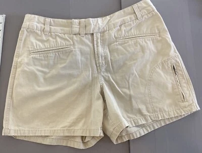 Pantalones Cortos Columbia Para Mujer Talla 16 Tostado Carga Bolsillos con Cremallera Foto 1 de 4