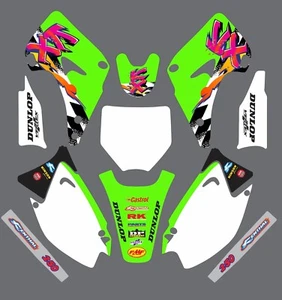 Graphic Kit for 2003-2012 Kawasaki KX 125 250 KX 250 125 Decals old school - Picture 1 of 1