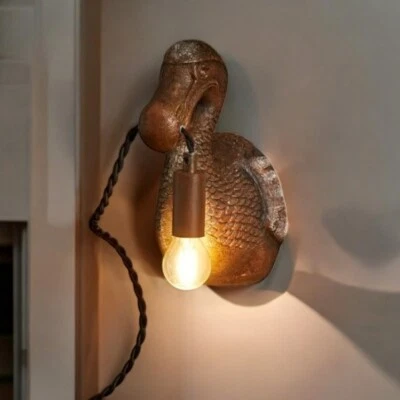 Polyresin Dodo Bird Plug In Wall Light Luxury Animal Shaped Interior Light Lamp - Image 1 of 4