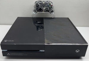 Microsoft XBOX ONE Console 1540 ONLY & Clear AfterGlow Controller UNTESTED READ - Picture 1 of 19