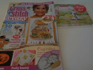 CROSS STITCH CRAZY UK MAGAZINE OCT 2007 + FREE KIT, HALLOWEEN, PUMPKINS.& MORE - Picture 1 of 4