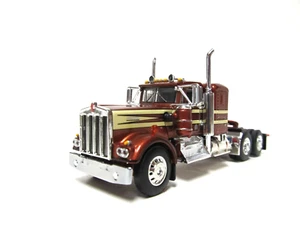 DCP, FIRST GEAR 1/64 MASSSTAB W-900A KENWORTH KLEINE KOJE, BRAUN & CREME - Bild 1 von 8