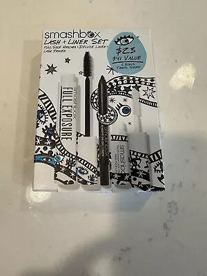 Smashbox Full Size Exposure Mascara + Deluxe Liner + Lash Primer Great Gift. New - Image 1 of 3