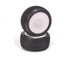 Schumacher Azami Reifen hinten gelb auf weißer Felge CS-U6912  - Bild 1 von 1