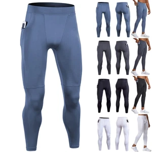 Kompressions Hose Laufhose Leggins Leggings Tights lang Herren Sport Fitness DE - Bild 1 von 30