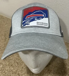 Buffalo Bills Grey Hat SnapBack Division Champions NewEra Cap - Picture 1 of 8