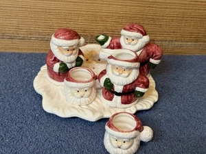 Vintage Weihnachtsmann Mini Teeservice 6 Teile Weihnachten Xmas Holidays - Bild 1 von 13