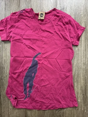 Moon Womens Climbing Tshirt Size 8 100% Cotton Purple In Colour - Image 1 of 3