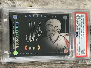2018-19 UD Artifacts Alex Ovechkin Honoured Hopefuls auto /27 card PSA 5 AUTO 10 - Picture 1 of 2